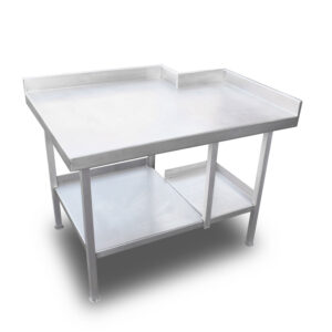 1m Stainless Steel Corner Bench