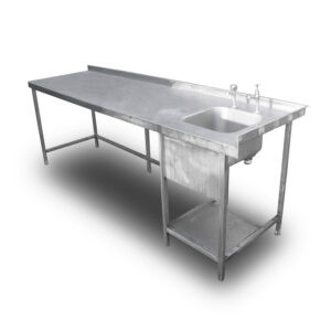 2.57m Stainless Steel Single Sink