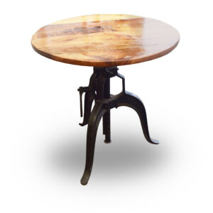 Rustic Round Adjustable Tables x2