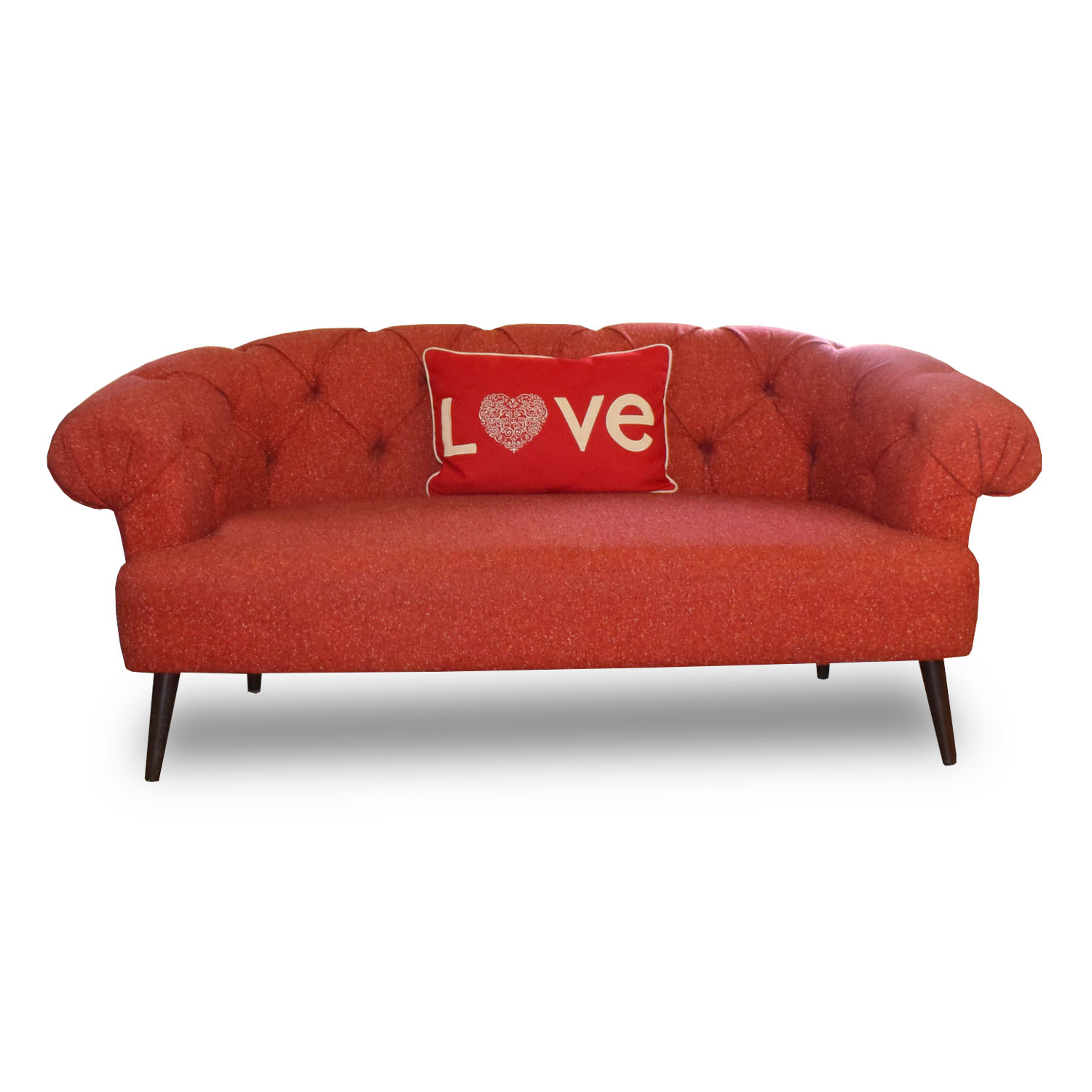 Red 2 Seater Sofa