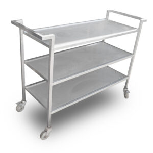 1.35m Stainless Steel Service Trolley