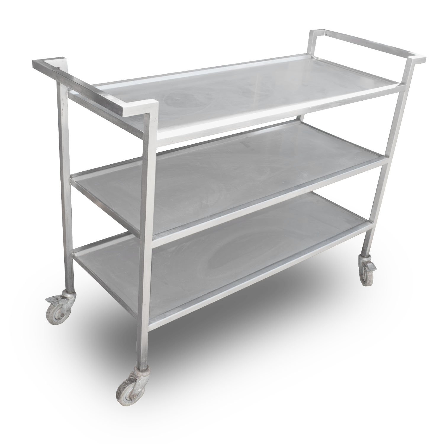 1.35m Stainless Steel Service Trolley