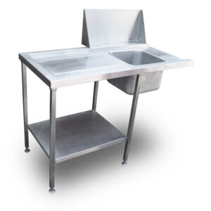 1.35m Stainless Steel Pass Through Dishwasher Sink