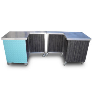 2.3m Stainless Steel 2 Piece Counter