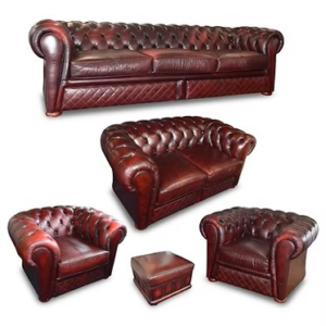 Red Chesterfield Suite