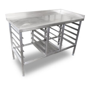 1.37m Stainless Steel Table with Racking